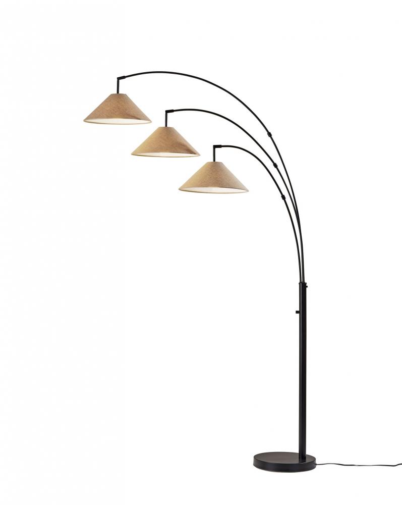 Braxton 3-Arm Arc Lamp