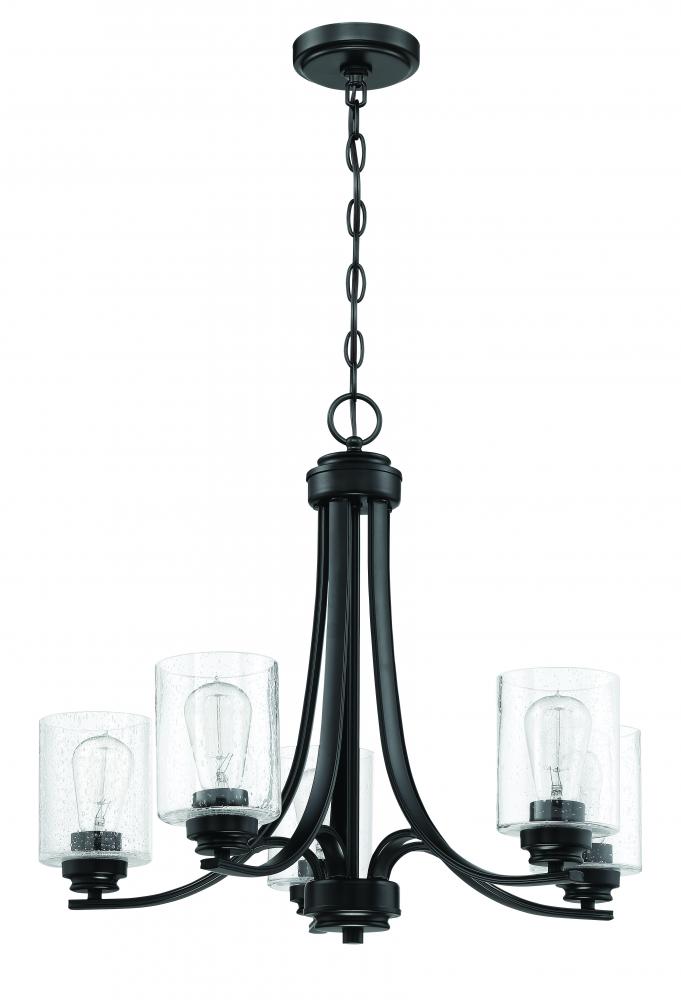 5 Light Black Chandelier