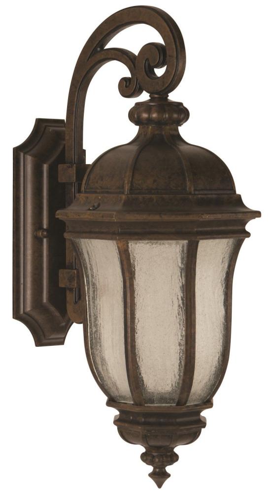 Harper 3 Light Large Outdoor Wall Lantern in Peruvian Bronze Outdoor