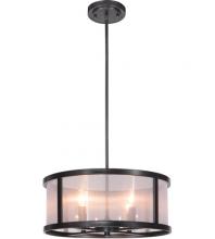 Craftmade 36794-MBK - Danbury 4 Light Pendant in Matte Black