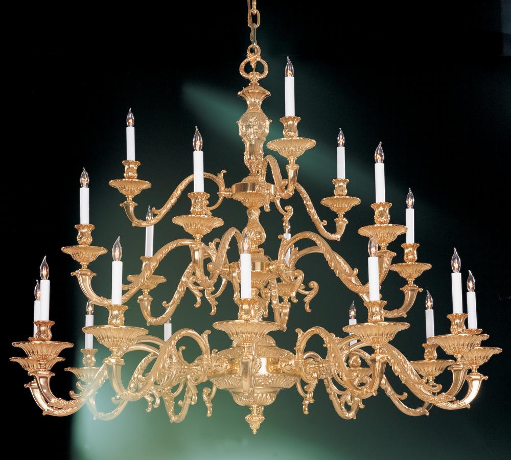 Etta Classic 21 Light Olde Brass Chandelier