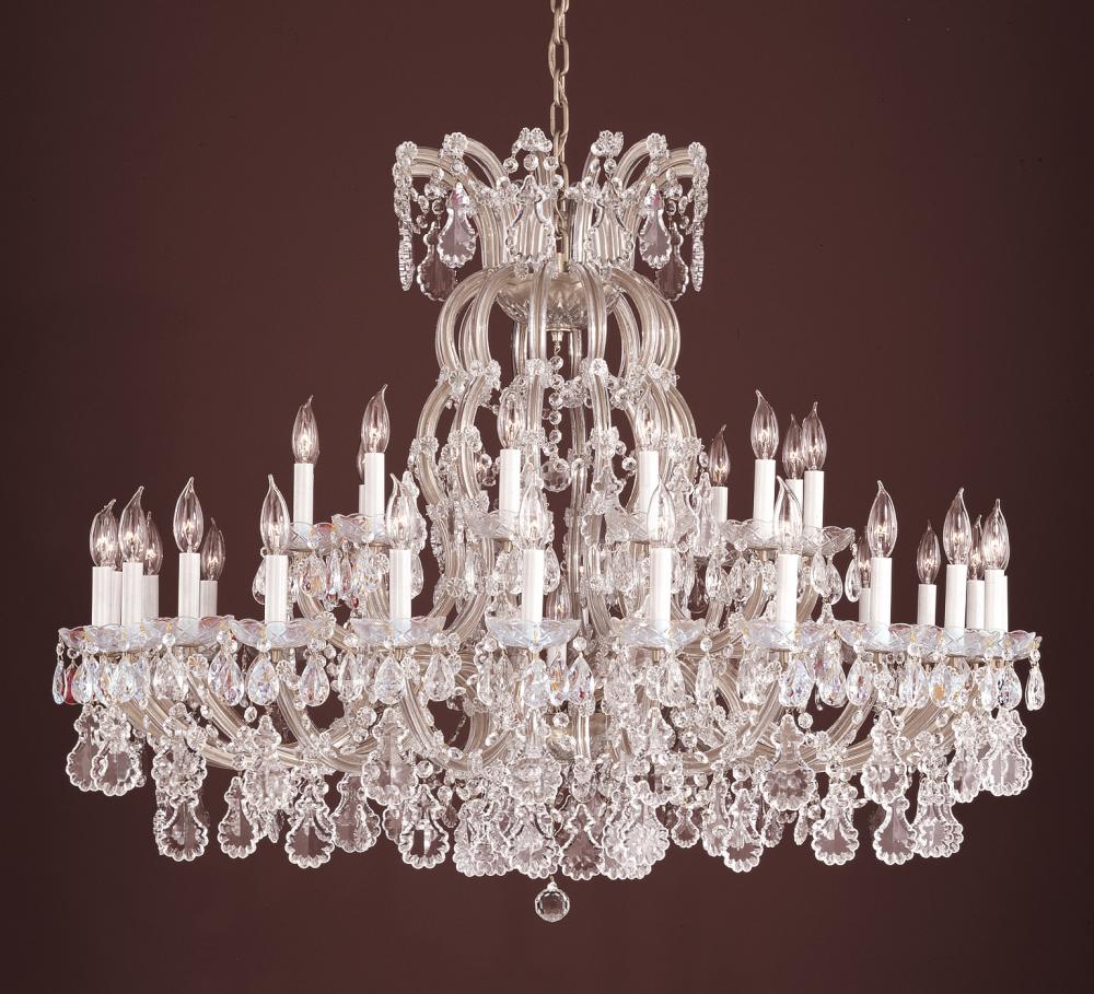 Crystorama 37 Light Silver Chandelier