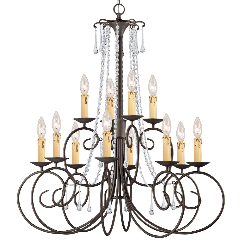 Crystorama Soho 12 Light Clear Crystal Chandelier