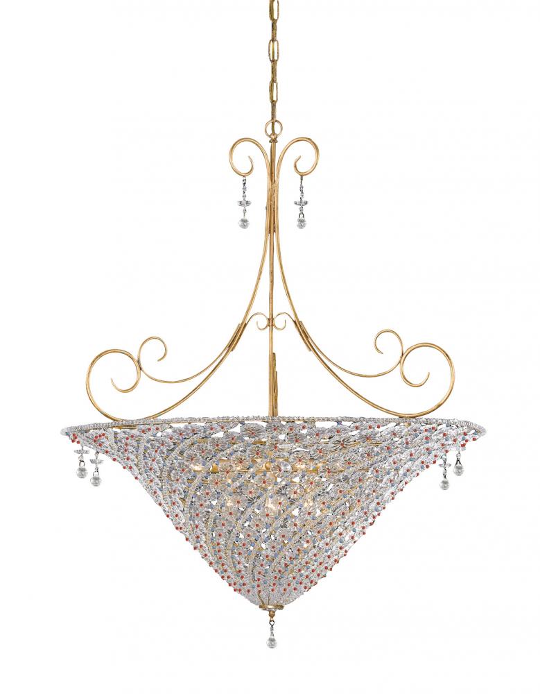 Signature 10 Light Violet Crystal Chandelier