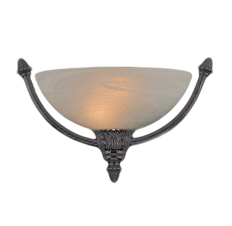 2 Light Pewter Modern Sconce