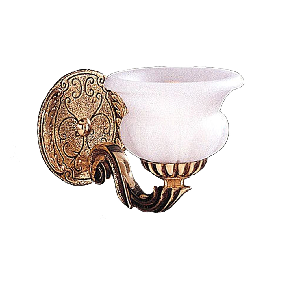 Natural Alabaster 1 Light Olde Brass Sconce