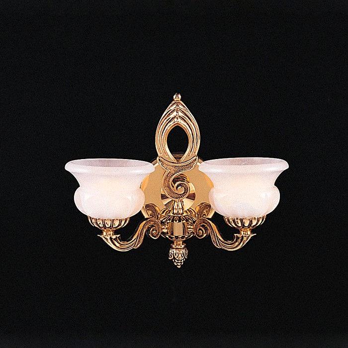 Crystorama 2 Light Olde Brass Sconce