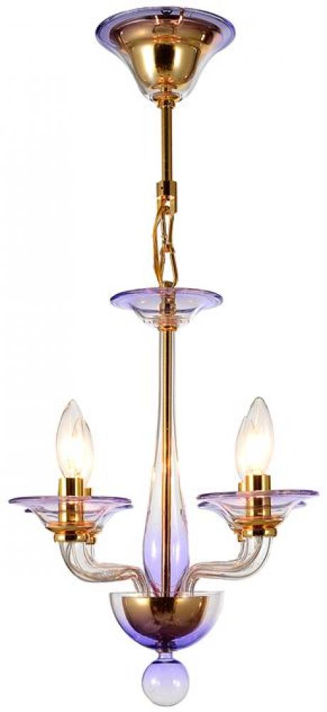 Crystorama Stella 4 Light Gold Mini Chandelier