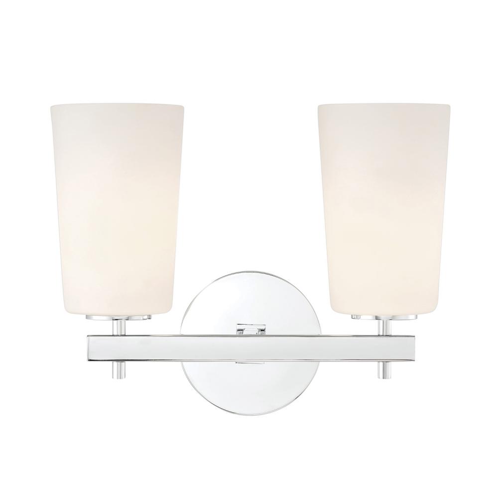 Colton 2 Light Polished Chrome Sconce