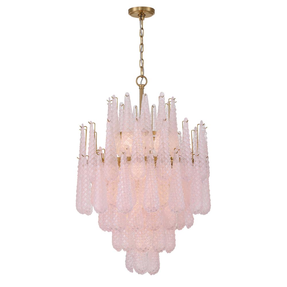 Ollie 16 Light Aged Brass Chandelier