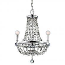 Crystorama 1543-CH-MWP - Crystorama Channing 3 Light Chrome Mini Chandelier