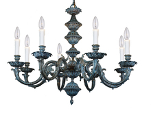 Crystorama 2408-BP - Crystorama 8 Light Bronze Patina Chandelier