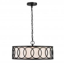 Crystorama 287-MK - Libby Langdon Graham 6 Light Matte Black Chandelier