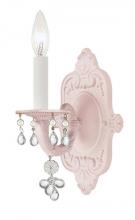 Crystorama 5201-BH-CLEAR - One Light Blush Wall Light