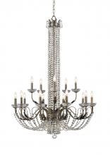 Crystorama 5259-EB-CL-MWP - English Bronze Crystal Chandelier W37 H54" 10+5-40WC