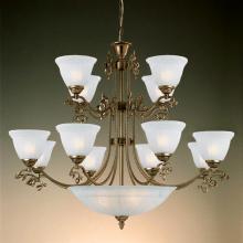 Crystorama 6209-AB - Charleston 12 Light Alabaster Chandelier