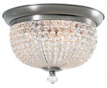 Crystorama 6743-AP - Newbury 3 Light Pewter Flush Mount