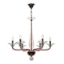 Crystorama 9926-RD-CL - Crystorama Stella 6 Light Polished Chrome Chandelier