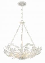 Crystorama MSL-306-MT - Marselle 6 Light Matte White Chandelier