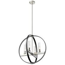 DVI DVP28849SN/GR-CL - Mont Royal 4 Light Large Pendant