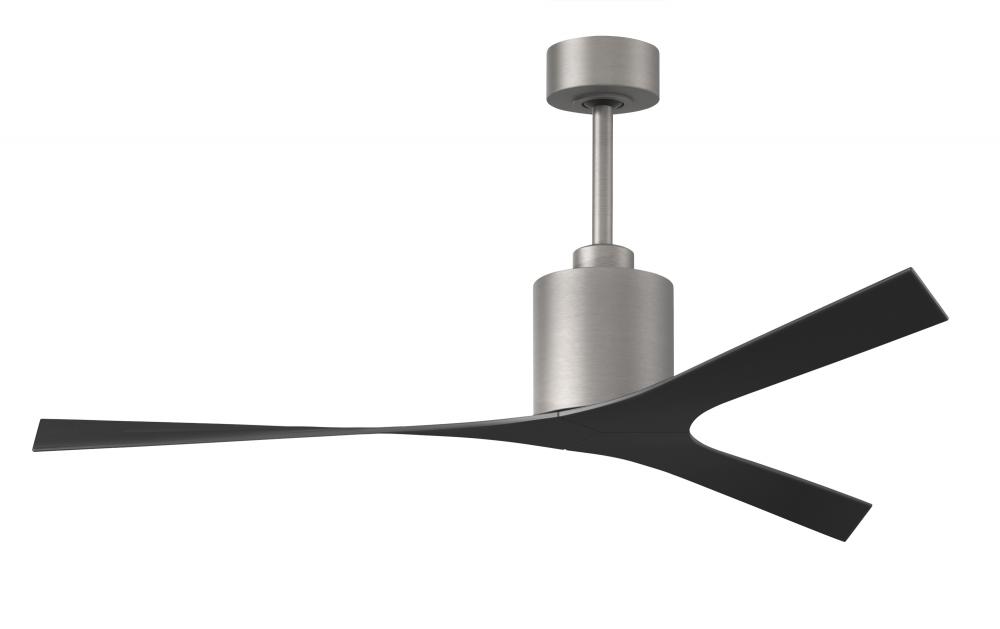 Molly modern ceiling fan in Matte Black finish with all-weather 56” ABS blades. Optimized for da