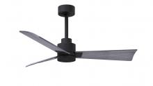 Matthews Fan Company AK-BK-BW-42 - Alessandra 3-blade transitional ceiling fan in matte black finish with Barn Wood blades. Optimized