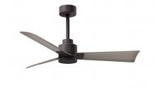 Matthews Fan Company AK-TB-GA-42 - Alessandra 3-blade transitional ceiling fan in textured bronze finish with gray ash blades. Optimi