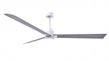 Matthews Fan Company AKLK-MWH-BW-72 - Alessandra 3-blade transitional ceiling fan in matte white finish with barnwood blades. Optimized