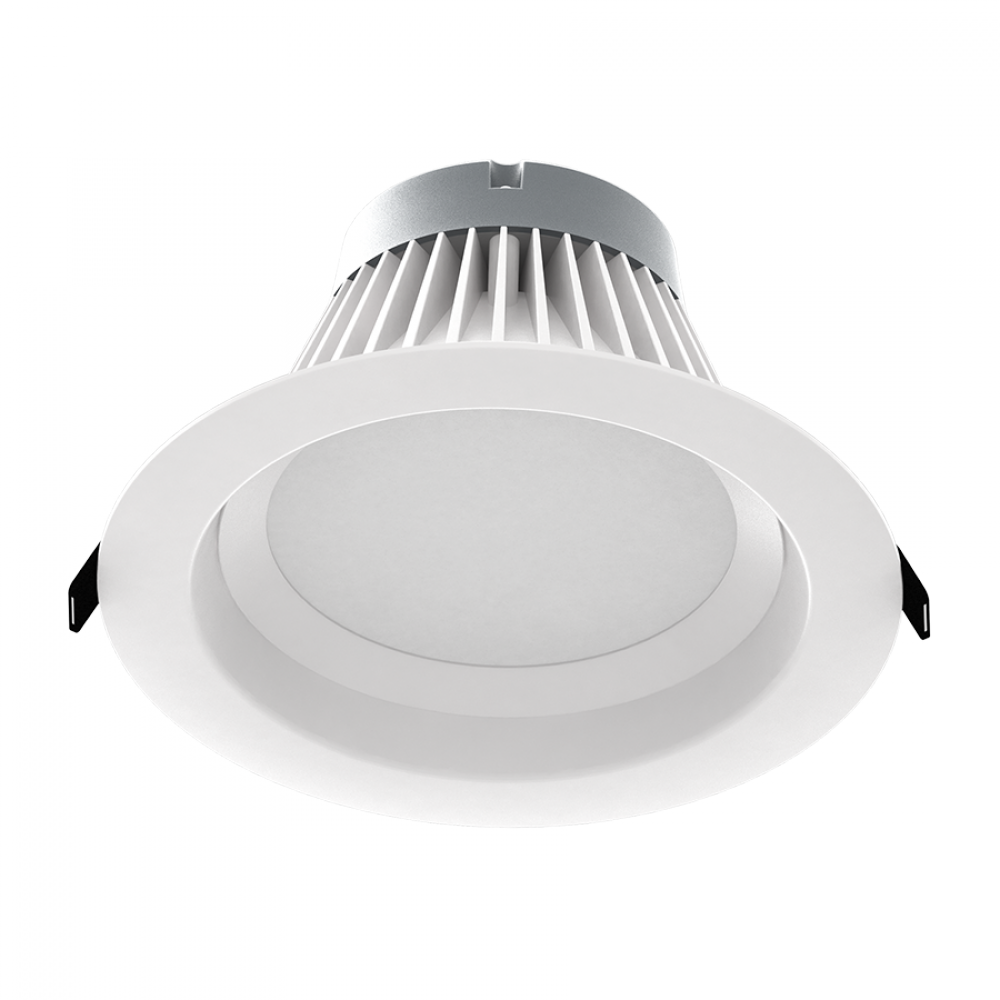 RECESSED DOWNLIGHTS 3049 LUMENS COMMERCIAL 33W 8 INCHES ROUND 90CRI 120V-277V WHITE