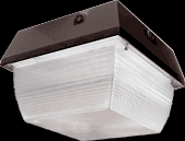 VANDALPROOF 2400 LUMENS VAN3 9 INCH X 9 INCH CEILING MOUNT 32W CFL-QT LAMP 120V PHOTOCELL