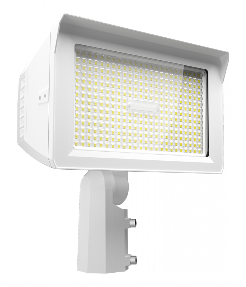 X22 FLOOD 150/125/100/75W 7HX6V/6HX6V/5HX5V 3000/4000/5000K SLIPFITTER + TRUNNION PHOTOCELL WHITE