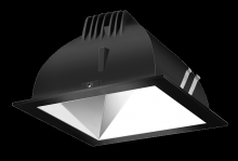 RAB Lighting NDLED4SD-80YY-S-B - RECESSED DOWNLIGHTS 12 LUMENS NDLED4SD 4 INCH SQUARE UNIVERSAL DIMMING 80 DEGREE BEAM SPREAD 2700K