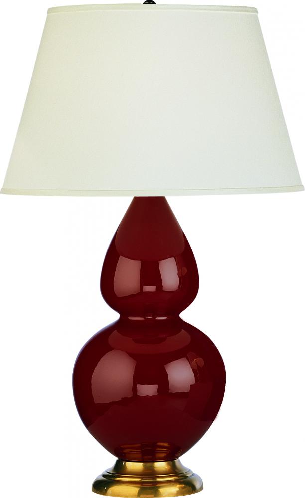 Oxblood Double Gourd Table Lamp