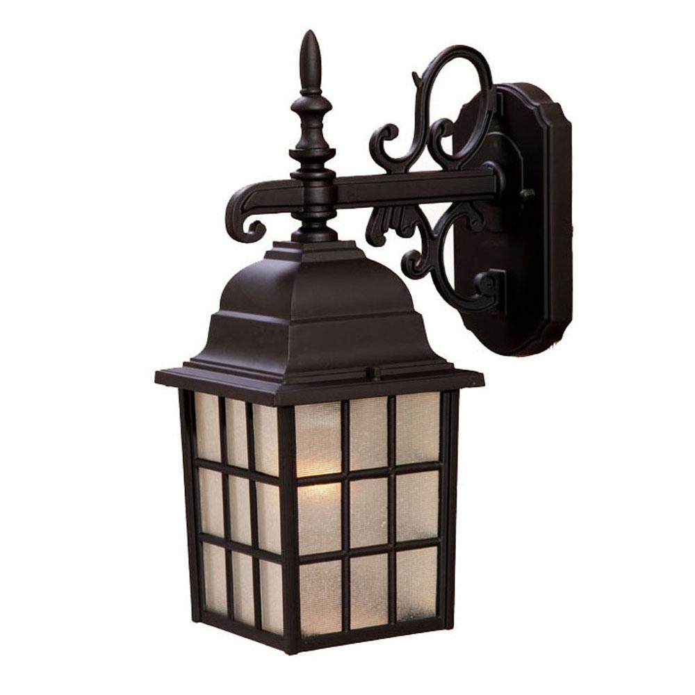 Nautica Collection Wall-Mount 1-Light Outdoor Matte Black Light Fixture