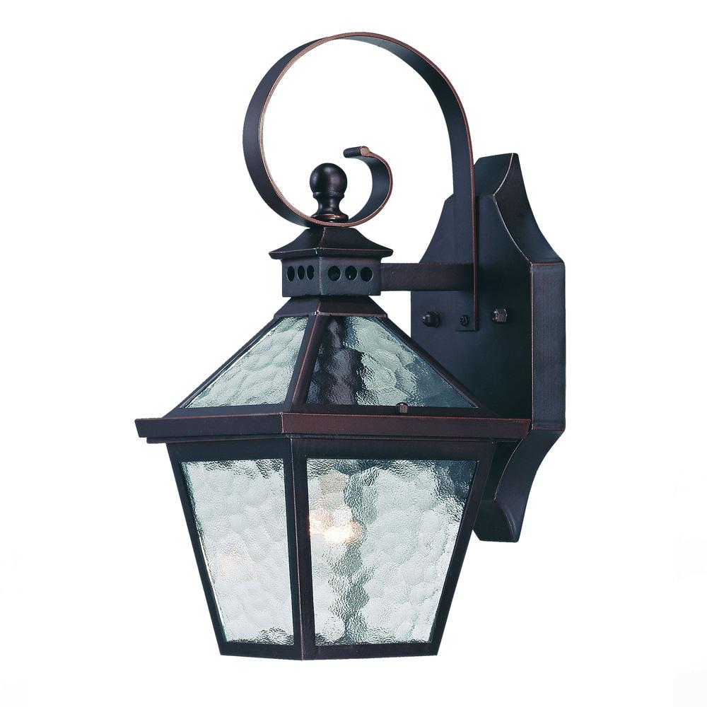 Wall-Mount 1-Light Outdoor Architectural Bronze Light Fixture