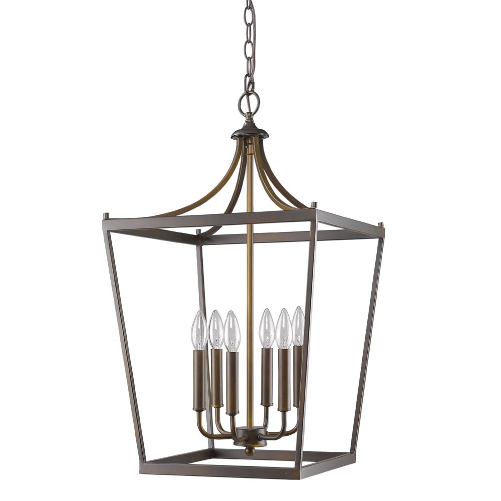 Indoor 6-Light Pendant In Oil Rubbed Bronze