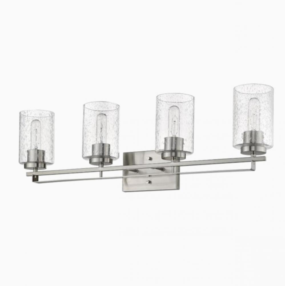 4-Light Satin Nickel Sconce