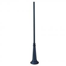 Acclaim Lighting C10BK - Surface Mount Posts Collection 10 ft. Fluted Outdoor Matte Black Light Post