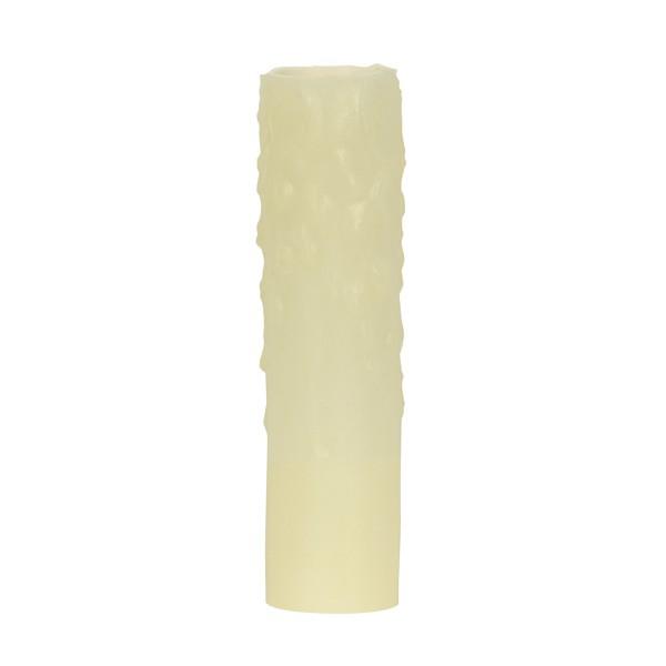 Bee's Drip (Bee's Wax) Candelabra Base; Ivory Finish; 7/8" Inside Diameter; 1-5/32"