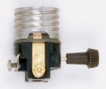 3 Terminal (2 Circuit) Turn Knob Interior Mechanism With Screw Terminals; 250W; 250V