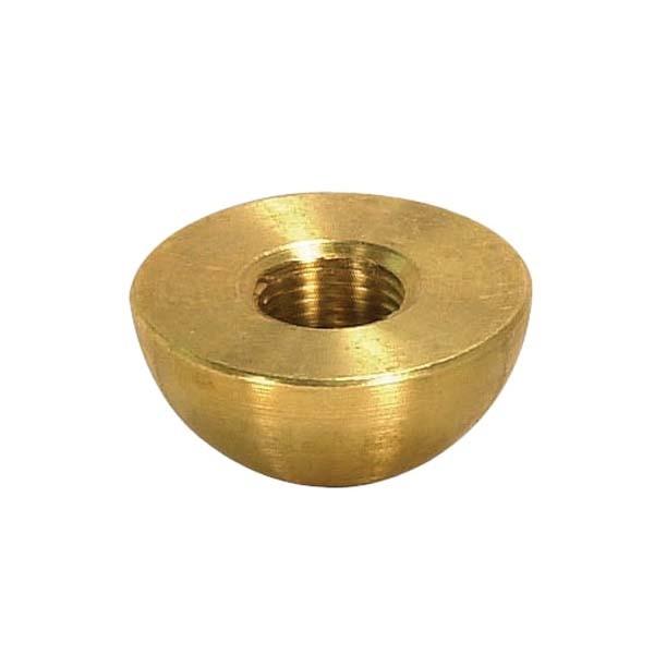 Brass Half Ball; Unfinished; 8/2 Tap; 1/2" Diameter