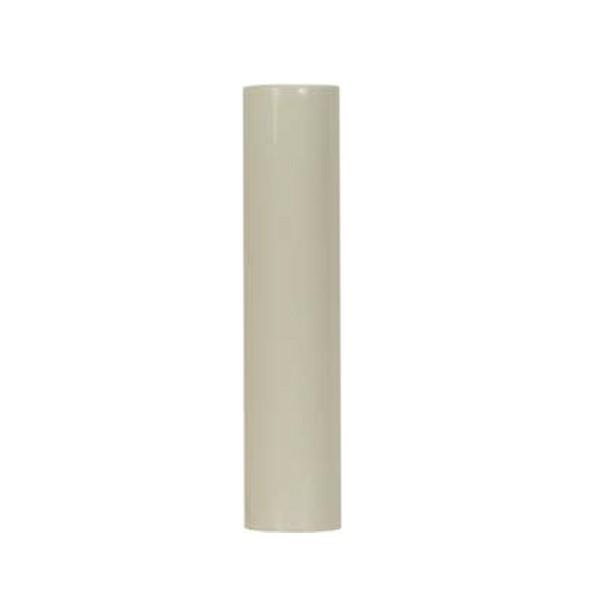 Plastic Candle Cover; Cream Plastic; 13/16" Inside Diameter; 7/8" Outside Diameter; 6"