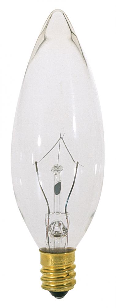 25 Watt BA9 1/2 Incandescent; Clear; 1500 Average rated hours; 220 Lumens; European base; 120 Volt