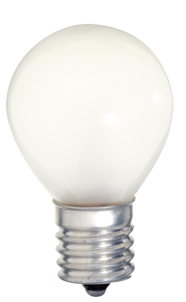 10 Watt S11 Incandescent; Frost; 1500 Average rated hours; 80 Lumens; Intermediate base; 120 Volt