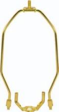 Satco Products Inc. 90/2520 - Heavy Duty Harp; Polished Brass Finish; 15" Height; 1/8 IP Saddle; 1/4-27 Thread; 125 Carton