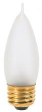 Satco Products Inc. S3267 - 25 Watt CA10 Incandescent; Frost; 1500 Average rated hours; 200 Lumens; Medium base; 120 Volt