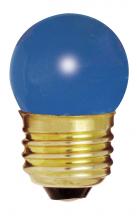 Satco Products Inc. S3608 - 7.5 Watt S11 Incandescent; Ceramic Blue; 2500 Average rated hours; Medium base; 120 Volt