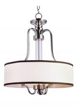 Trans Globe 7974 BN - 3LT PENDANT-W/LARGE SHADE-(LDP