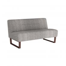 Arteriors Home FTU01 - Valeswood Settee Platinum Tweed Dark Walnut