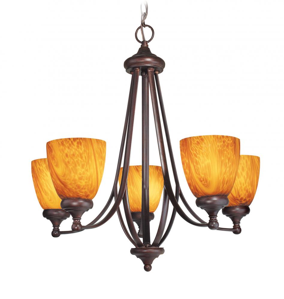 Bronze Up Chandelier